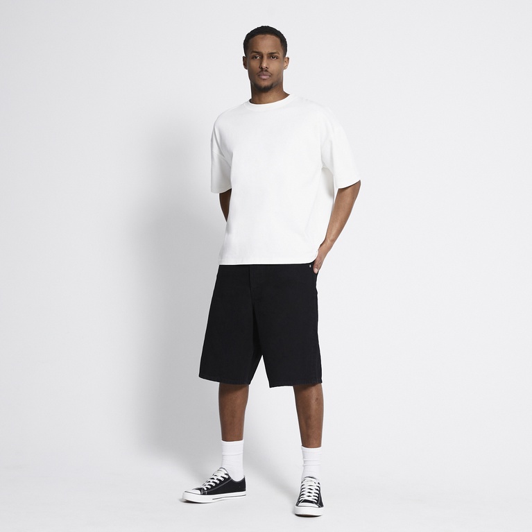 Baggy denim shorts "Nate" Black